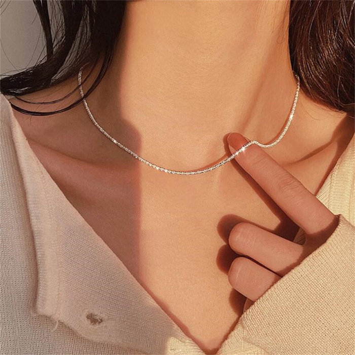IG Style Solid Color Copper Necklace In Bulk