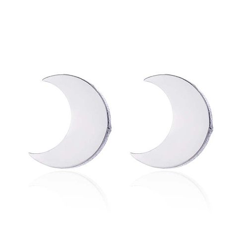 Fashion Moon Stainless Steel Jewelry Set 2 Pieces