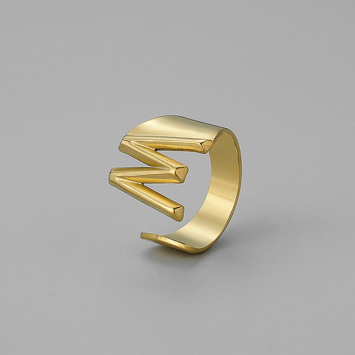 Offener Ring mit Titanstahlbeschichtung im INS-Stil, 1 Stück