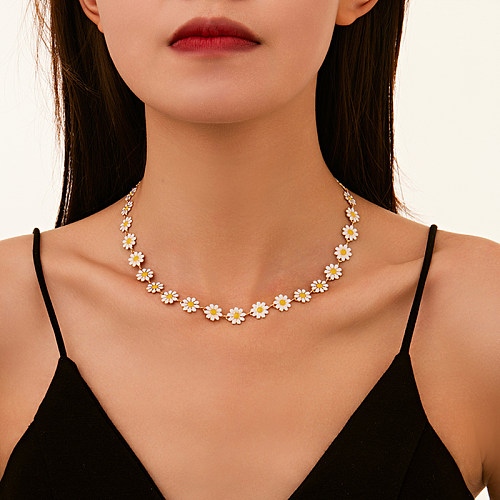 1 Piece Fashion Leaves Heart Shape Butterfly Copper Rhinestone Enamel Pearl Necklace