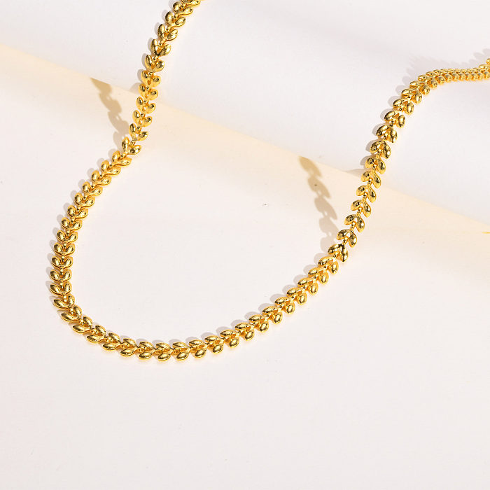 1 Piece Fashion Geometric Titanium Steel Plating Bracelets Necklace