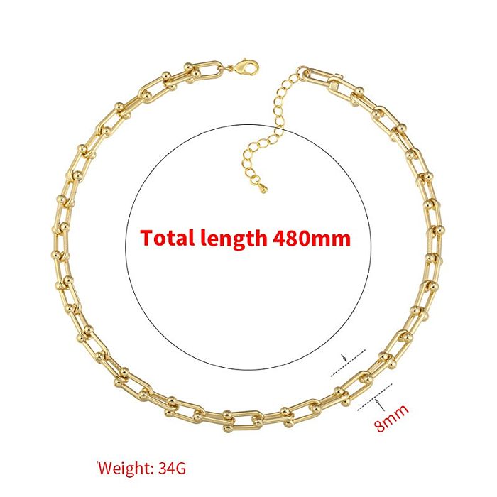 Fashion Solid Color Copper Plating 18K Gold Plated Women'S Bracelets Earrings Necklace