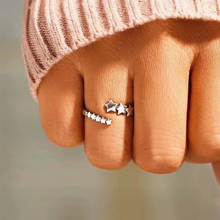 Fashion Star Copper Plating Open Ring 1 Piece