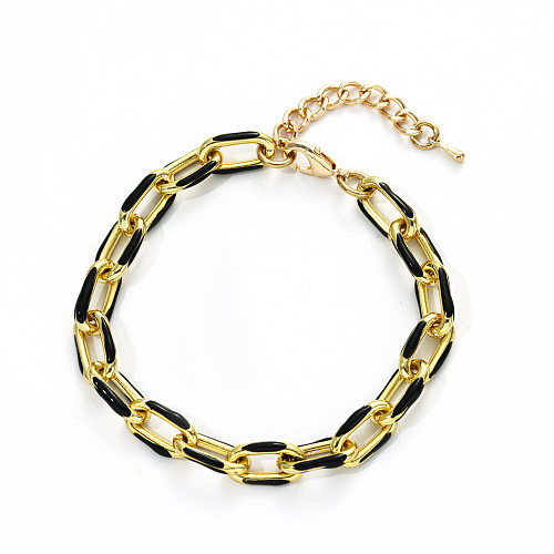 IG Style Oval Copper Enamel Bracelets