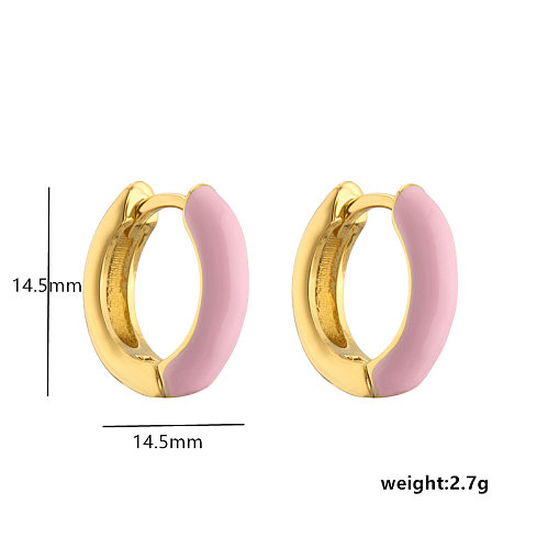Women'S Cute Fashion Flower Copper Artificial Gemstones Earrings Necklace