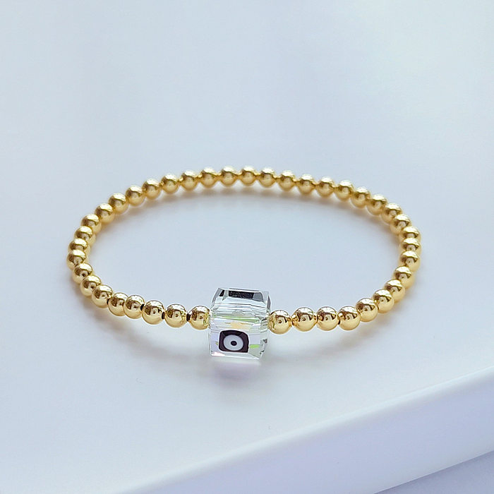 Casual Basic Geometric Eye Copper Bracelets