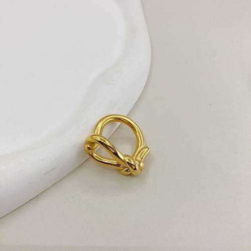 Fashion Knot Stainless Steel Plating Hollow Out Rings 1 Piece