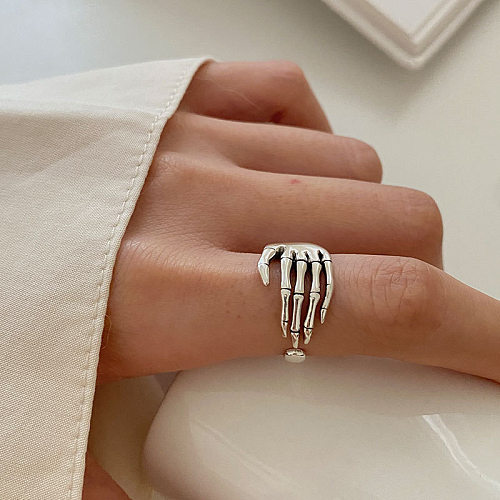 Offener Ring mit Palm-Kupferbeschichtung im coolen Stil