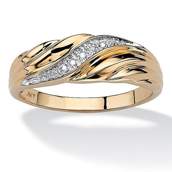Anéis de gema embutidos de cobre de cor sólida estilo clássico estilo simples