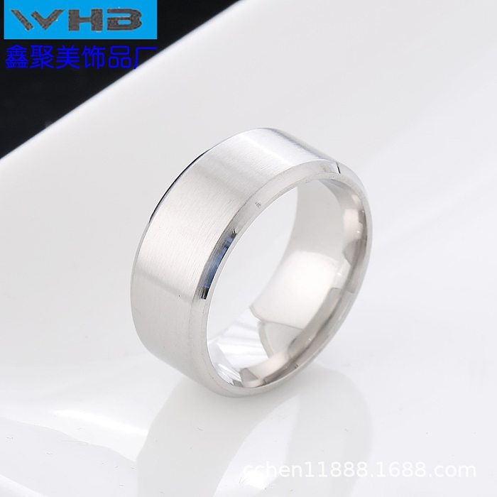 Wholesale Simple Style Round Stainless Steel Rings