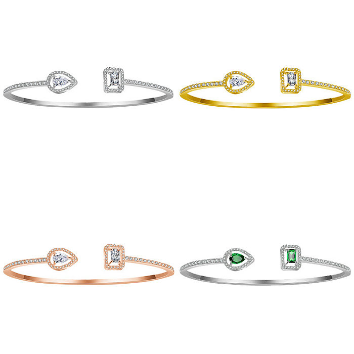 Fashion Copper Inlay Zircon Bangle 1 Piece