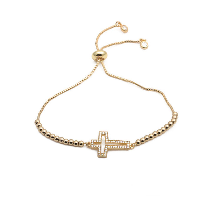 Fashion Micro-inlaid Zircon Cross Bracelet
