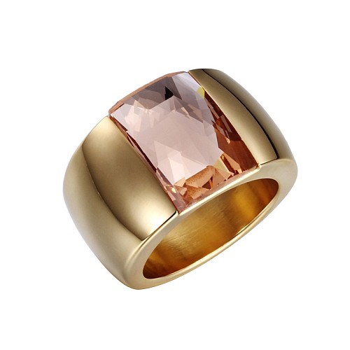 خاتم شخصية من Kalen بتصميم جديد مصنوع من التيتانيوم الصلب متعدد الألوان، خاتم ذهبي نسائي بسيط عصري وأنيق ومتوافق تمامًا
