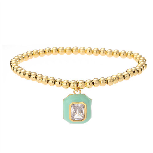 Elegant Lady Geometric Copper Beaded Bracelets