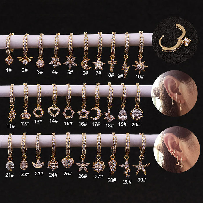 Hot Sale Zircon Lightning Earrings Wholesale