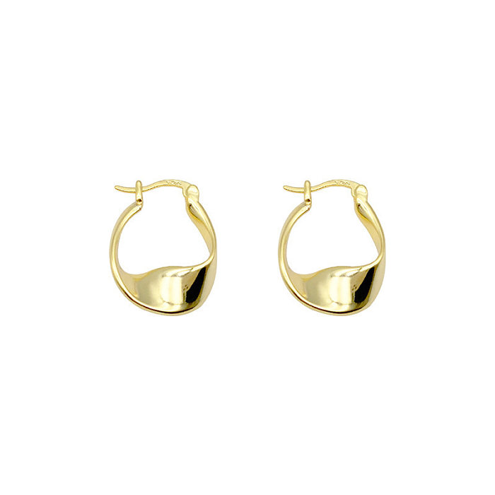 1 Pair Simple Style Geometric Plating Copper Earrings