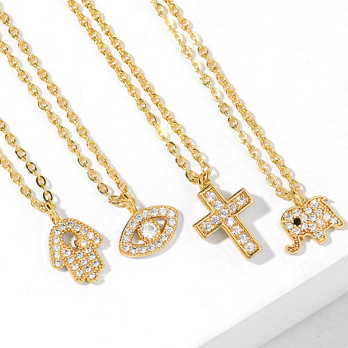 Neue Accessoires Halskette Anhänger Kreuz Halskette Nischendesign Diamant Halskette