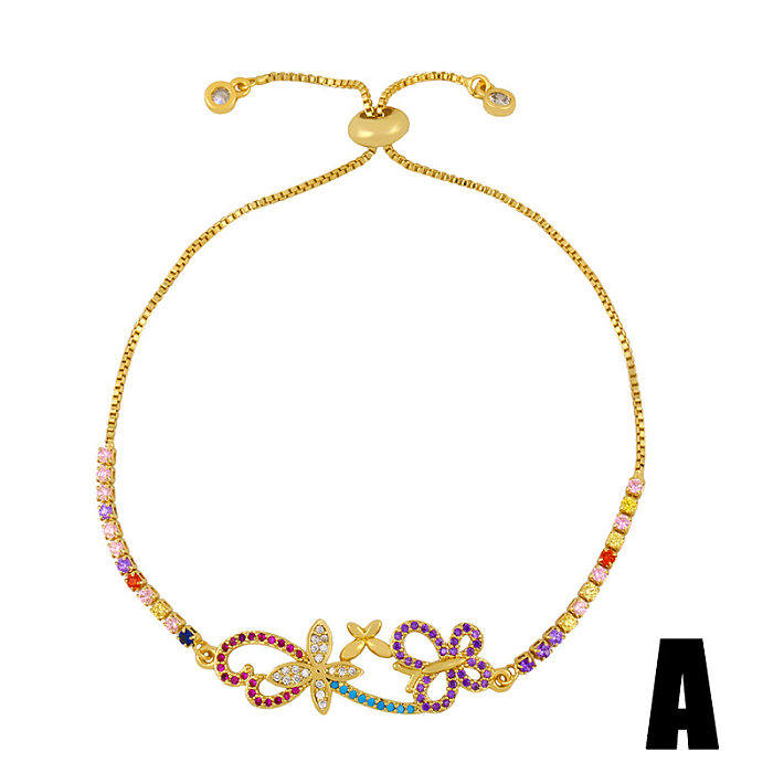 Original Bracelet Small Fresh Butterfly Bracelet Ins Wind Crystal Bracelet Inlaid Color Zircon Bracelet
