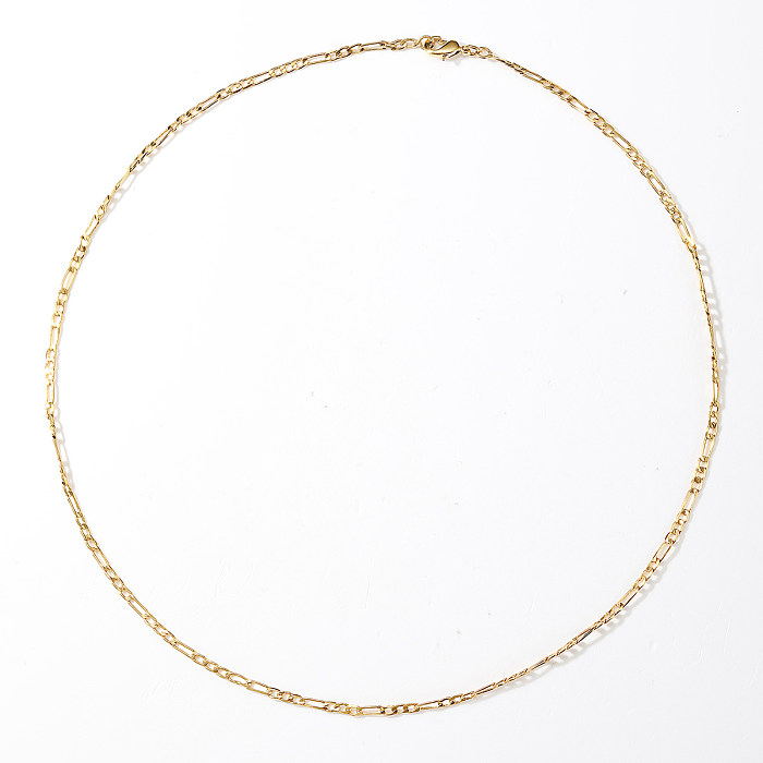 1 Piece Simple Style Necklace Copper Necklace