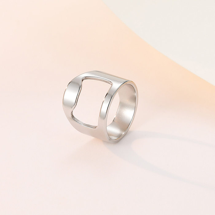 1 pièce d'anneaux de polissage en acier titane en forme de U décontractés