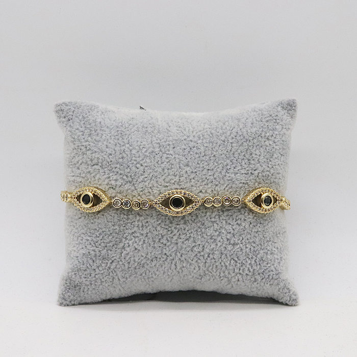 Elegantes pulseiras de vidro com incrustações de cobre Lady Devil'S Eye
