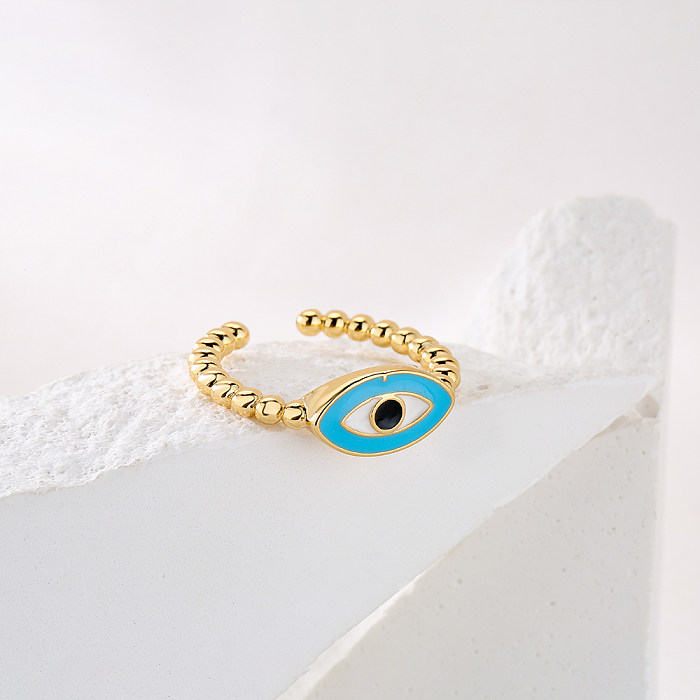 Fashion Eye Copper Open Ring Epoxy Copper Rings