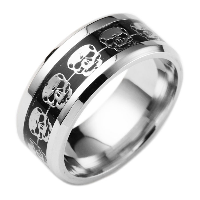 Cross-border Halloween Hot Selling Jewelry Punk Style Explosive Source Skull Ring Jewelry