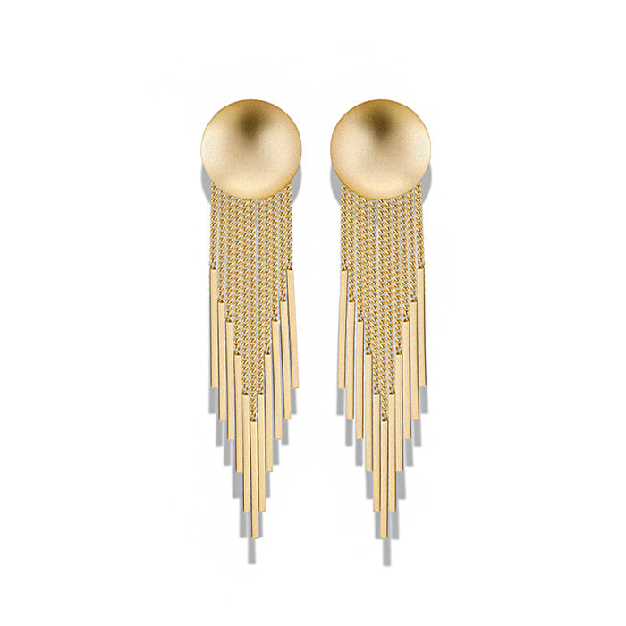 Fashion Geometric Copper Plating Drop Earrings 1 Pair