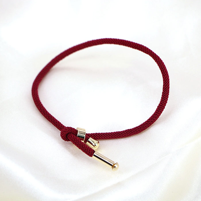 La corde milanaise multicolore simple peut être ouverte, bracelet librement réglable
