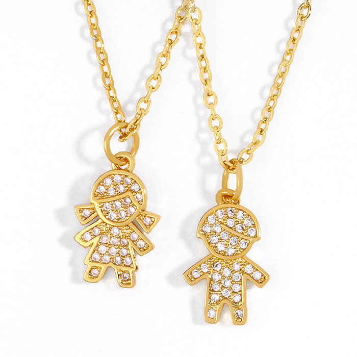Japanese And Korean Couple Necklace Boys And Girls Diamond Pendant Diamond Necklace Wholesale jewelry