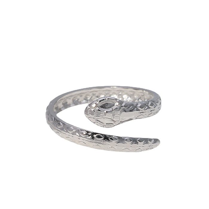 Vintage Style Snake Stainless Steel Open Ring
