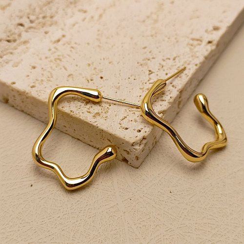 1 Pair Basic Modern Style Geometric Plating Copper Earrings