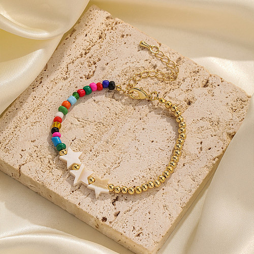 Bracelets en cuivre étoiles streetwear de plage