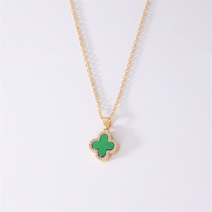 Simple Style Geometric Copper Pendant Necklace