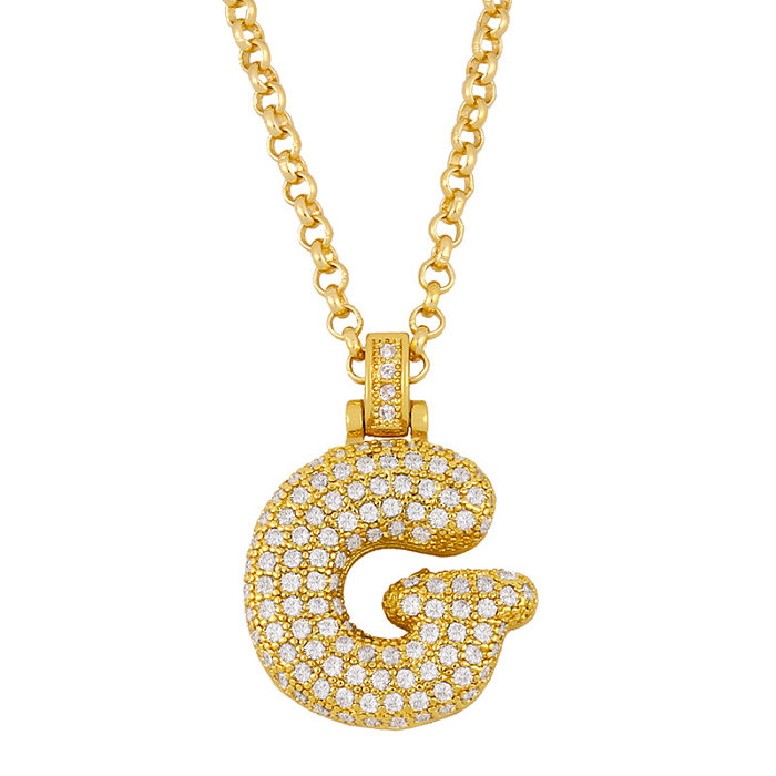 26 English Bubble Letter Pendant Choker Couple Necklace Jewelry Wholesale jewelry