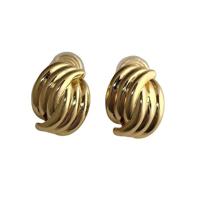 1 Pair Classic Style Geometric Plating Copper Ear Cuffs