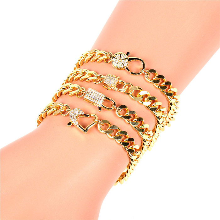Copper Diamond Fashion Bracelet