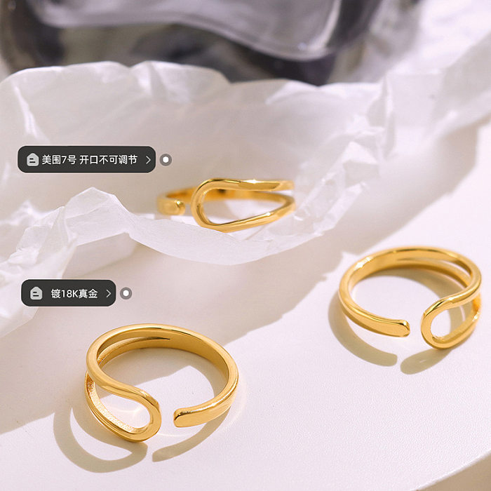 Ins Fashion Irregular Ring Geometric Type Open Wild Ring