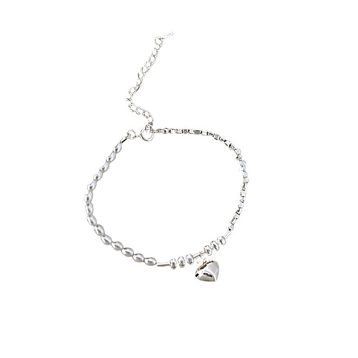 Herzförmige Kupfer-Armband-Halskette im klassischen Stil