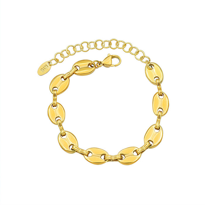 Fashion Pig Nose Stitching Chain Titanium Steel Bracelet Necklace Wholesale jewelry