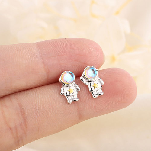 Fashion Technology Copper Plating Ear Studs 1 Pair