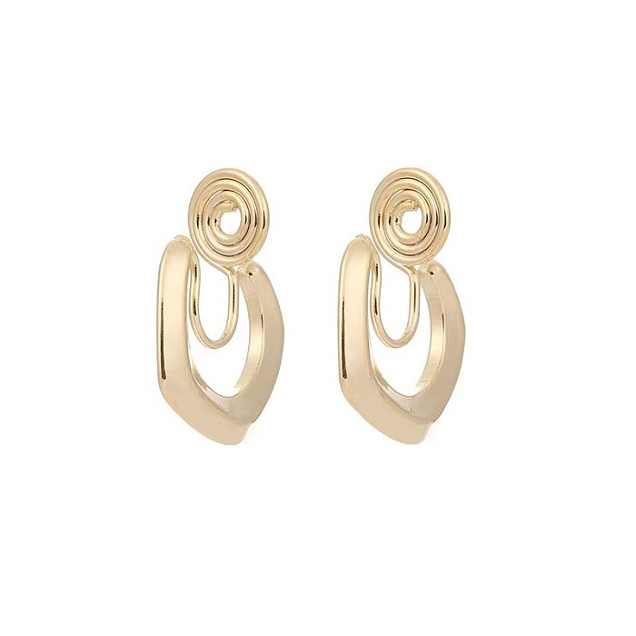 1 Pair Casual Streetwear Geometric Plating Copper Earrings