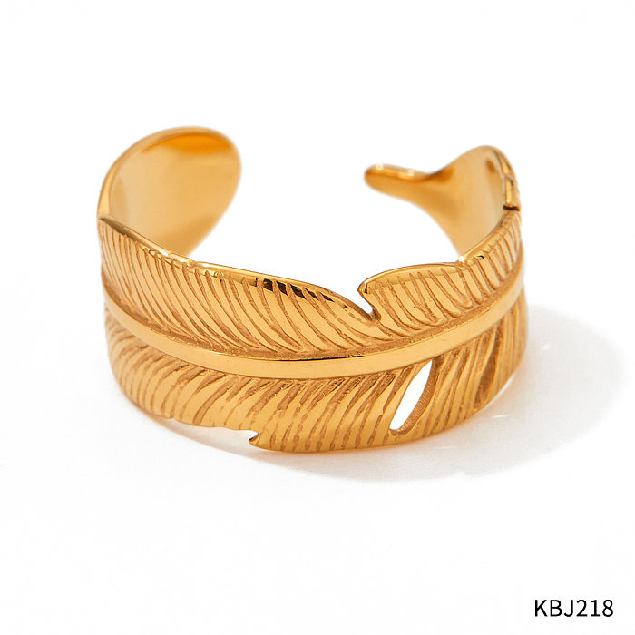 Mode Feder Edelstahl Titan Stahl Beschichtung Ringe Armbänder 1 Stück