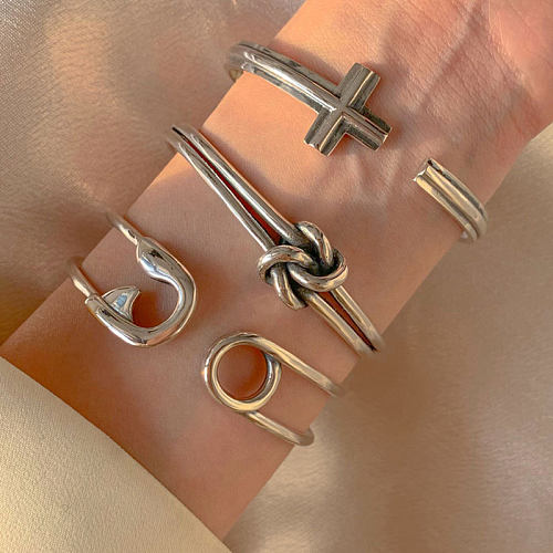 Casual Geometric Copper Cuff Bracelets