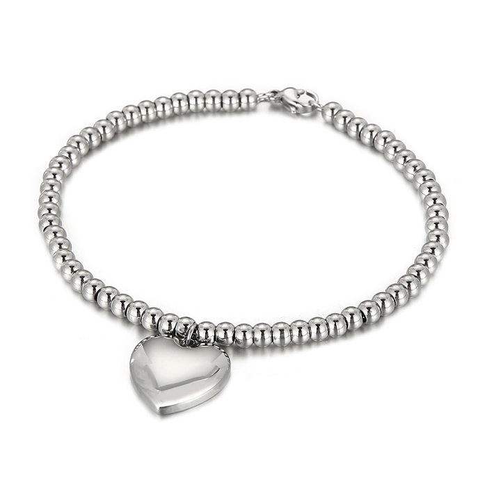 Modische herzförmige Titanstahl-Armband-Halskette