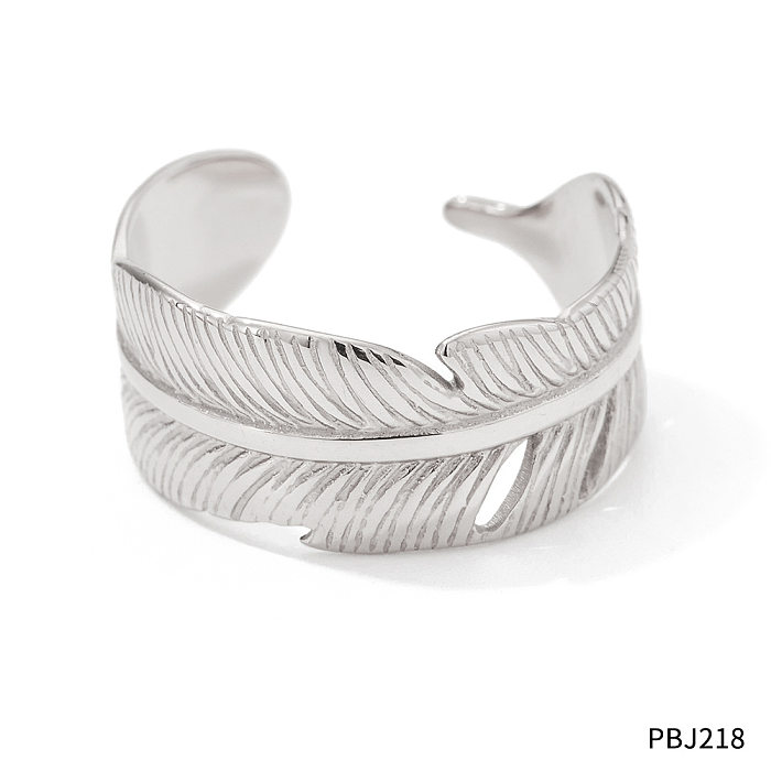 Mode Feder Edelstahl Titan Stahl Beschichtung Ringe Armbänder 1 Stück