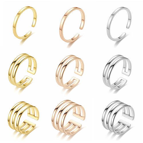 Bague simple en acier titane pour homme, bijoux à visage uni