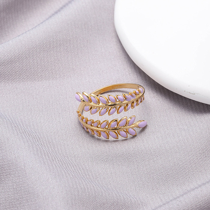 Offene Ringe aus einfarbigem Edelstahl im Vintage-Stil
