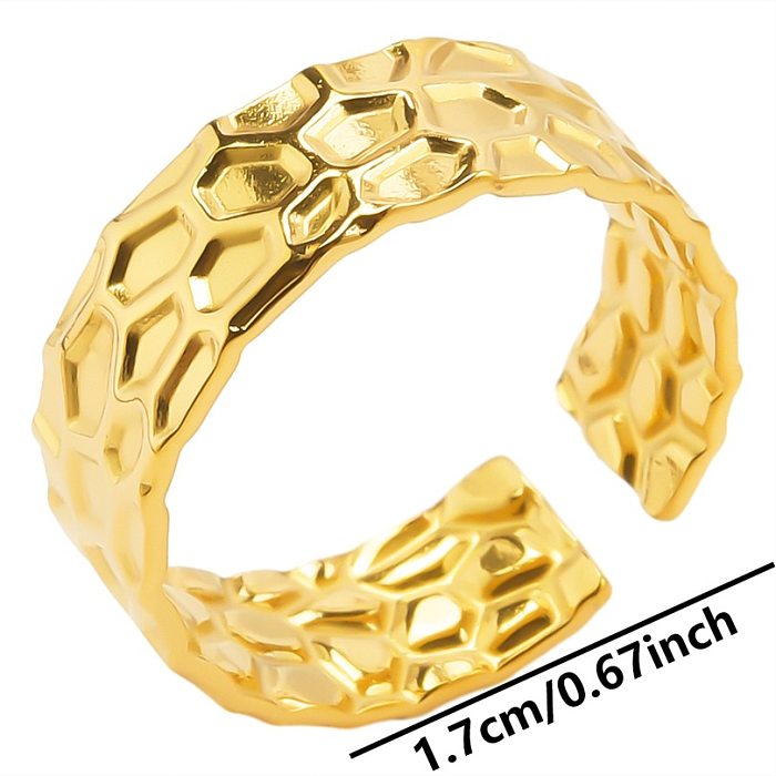 Wholesale Basic Solid Color Stainless Steel Plating Open Rings