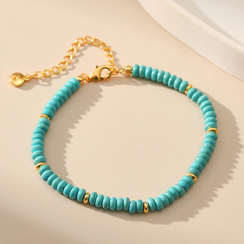 Bohemian Geometric Turquoise Copper Bracelets